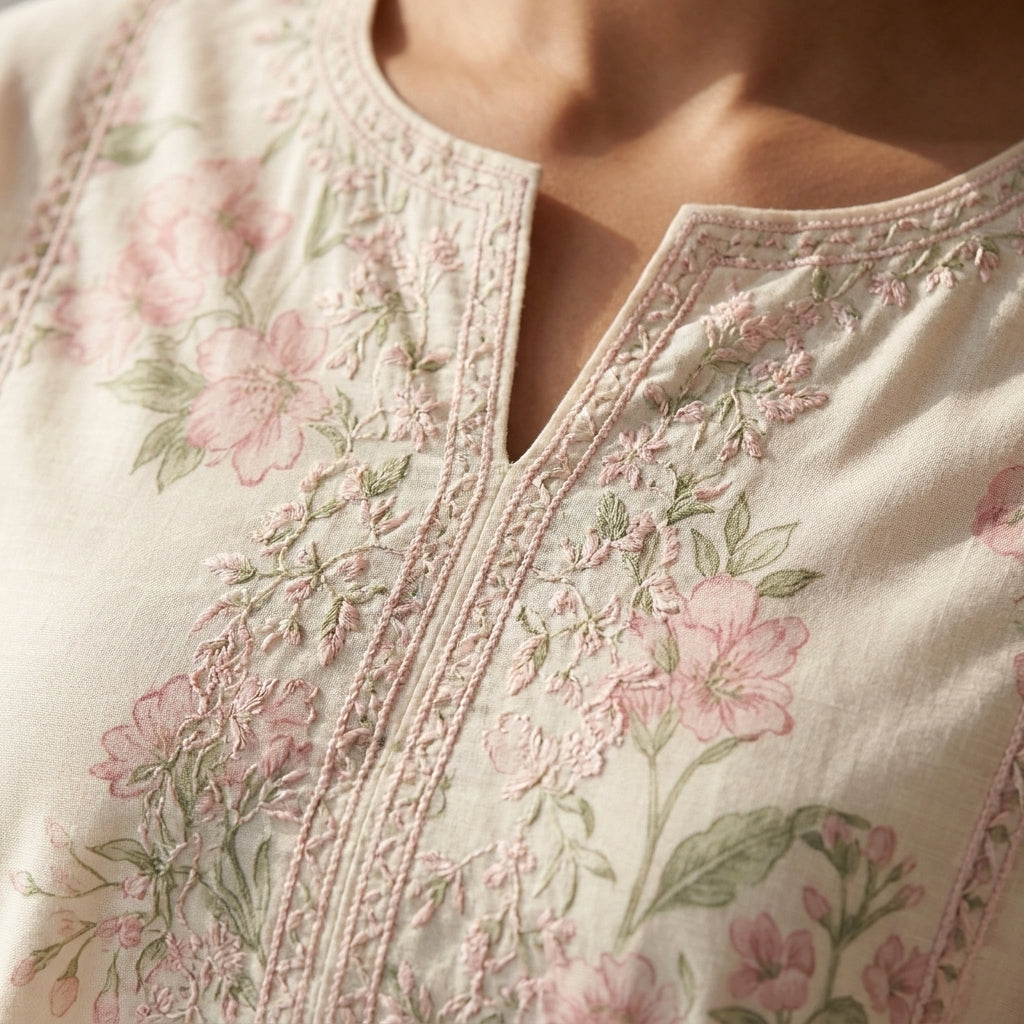 Broadway "Silky Blossom" Luxury Floral Printed 3-Piece Lawn Suit