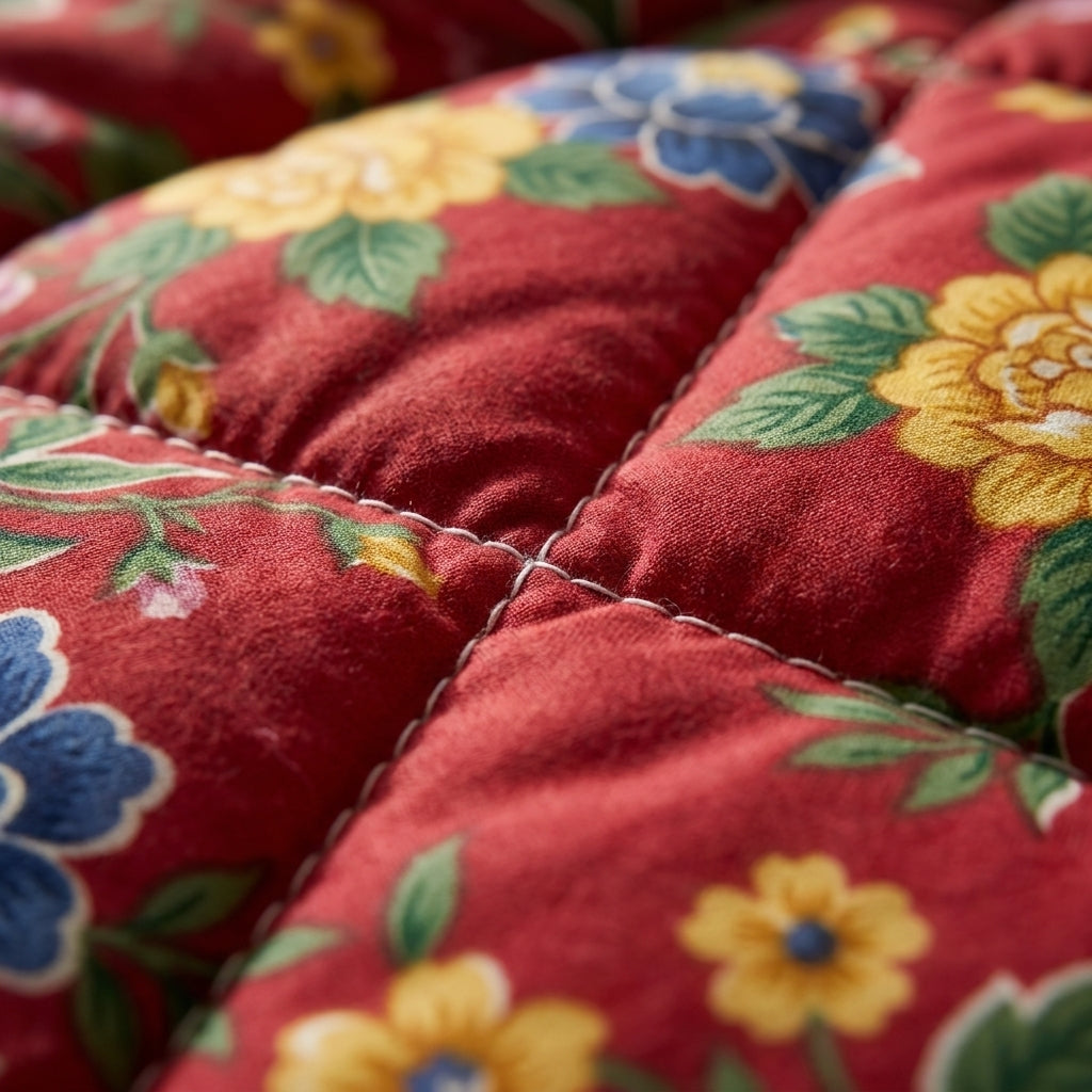 Luxury Hand-Stitched Double Bed Razai – Heavy Winter Quilted Blanket