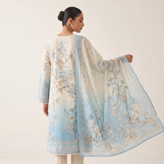 Bella Luxury Embroidered Doria Lawn 3-Piece Suit
