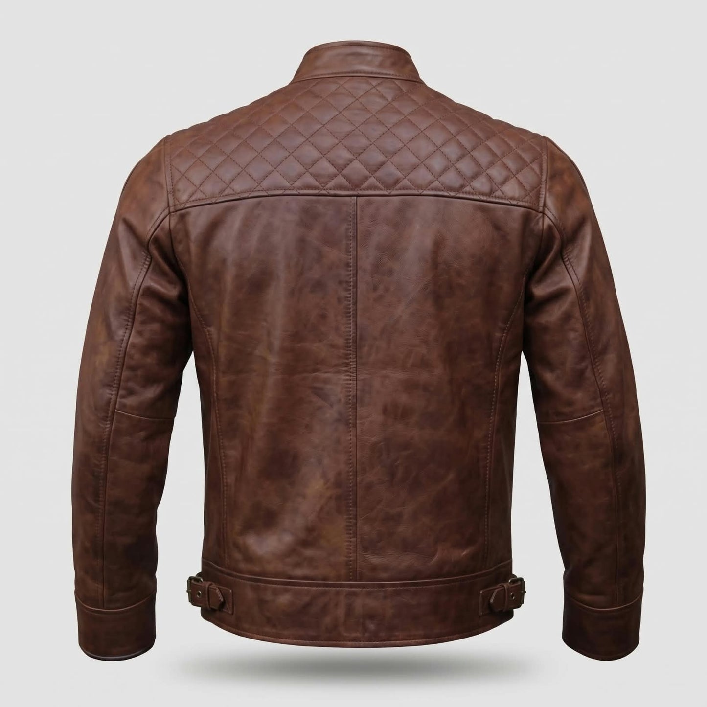 Men’s Genuine Leather Jacket   Premium Brown Leather